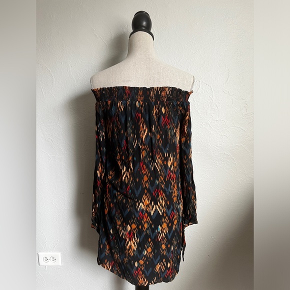 beachlunchlounge Off Shoulder Mae Boho Dress Womens Size Small - Picture 7 of 11